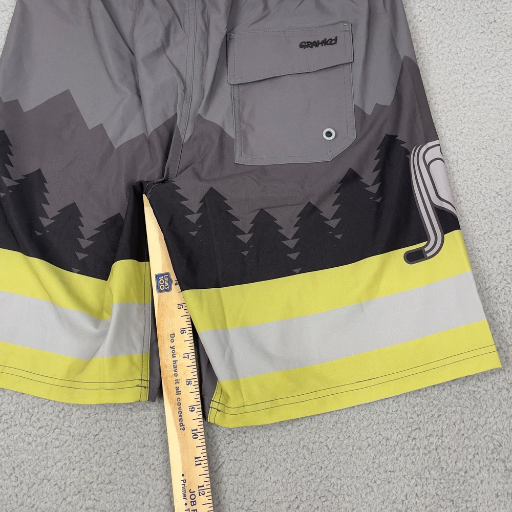 Grammici Board Shorts Mens XL Gray Hybrid Outdoor Unlined Pocket Swim Beach Hike - Picture 6 of 10